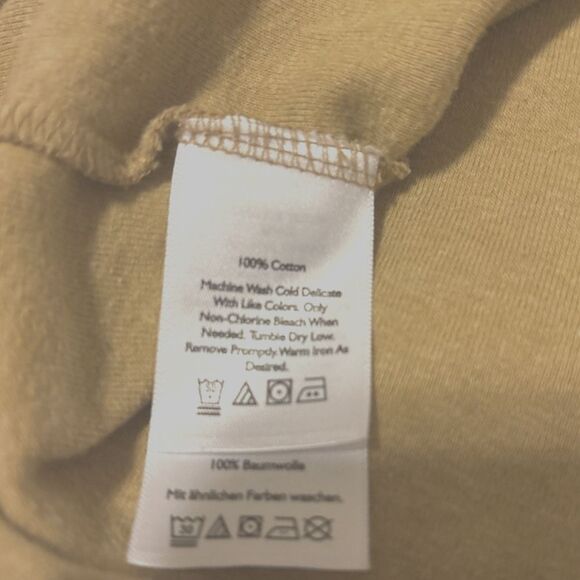 Women’s Eddie Bauer Long Sleeve Yellow -Gold V-Neck T Shirt - Picture 5 of 9